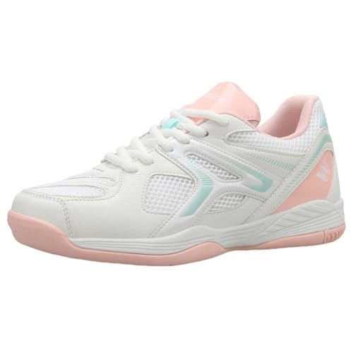 KONJACLY Badminton Walking Trainer Für Männer Frauen Casual Tennis Athletische Fitness Sportschuhe Mode Pickleball Turnschuhe,Rosa,41 EU von KONJACLY