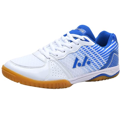 KONJACLY Herren Jugend Badminton Sportschuhe Atmungsaktive Walking Tennis Trainer Casual Pickleball Athletic Fitness Schuhe,Blau,42 EU von KONJACLY