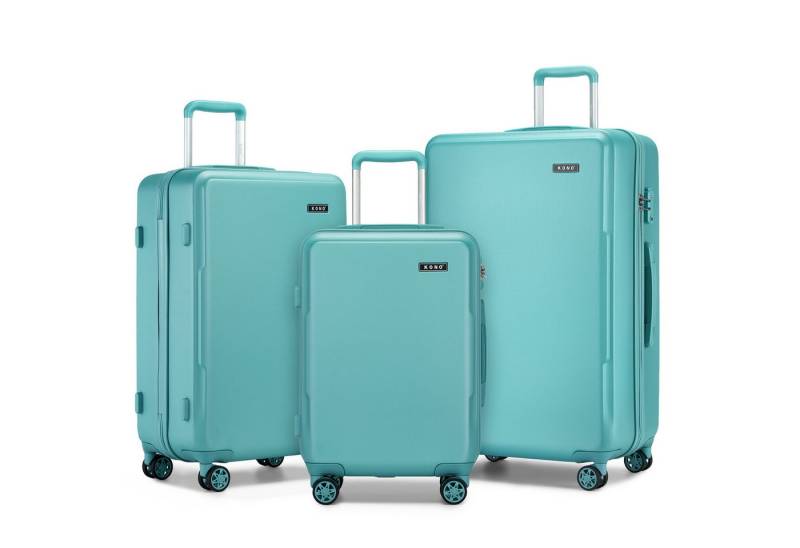 KONO Handgepäck-Trolley Koffer, PC + ABS Hartschale, TSA-Schloss, Doppel-Spinnräder von KONO