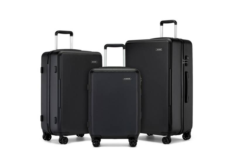 KONO Handgepäck-Trolley Koffer, PC + ABS Hartschale, TSA-Schloss, Doppel-Spinnräder von KONO