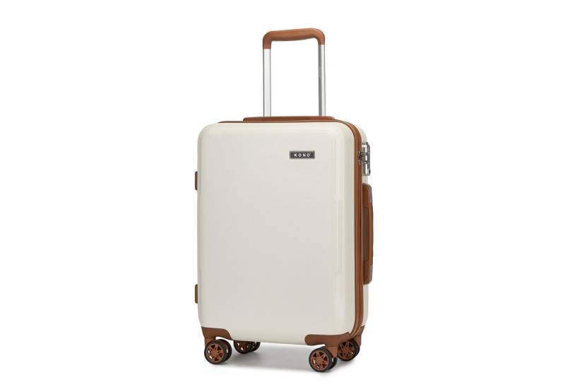 KONO Handgepäck-Trolley Koffer, PC + ABS Hartschale, TSA-Schloss, Doppel-Spinnräder von KONO