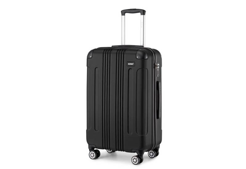 KONO Handgepäck-Trolley Panda-Design Hartschalen-Koffer mit 360°-Drehrollen von KONO