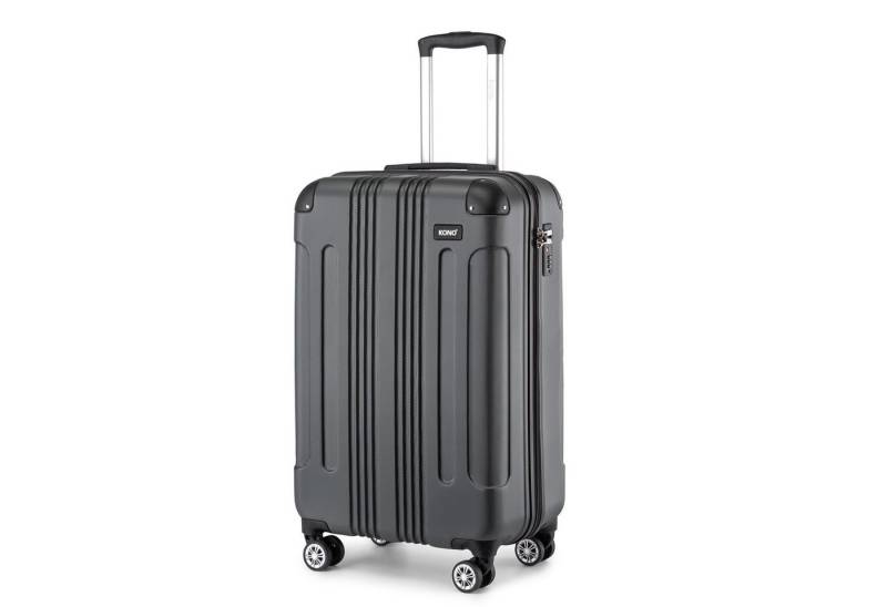 KONO Handgepäck-Trolley Panda-Design Hartschalen-Koffer mit 360°-Drehrollen von KONO