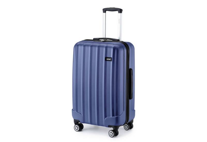 KONO Hartschalen-Trolley Hartschalen Trolley Koffer mit 4 Rollen und Zahlenschloss –Reisekoffer von KONO