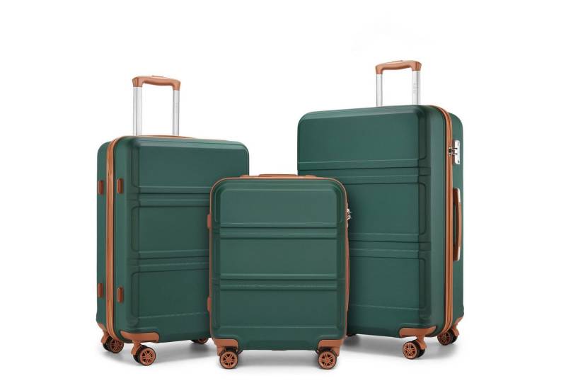 KONO Hartschalen-Trolley mit TSA-Schloss - Reisekoffer und Rollkoffer in einem von KONO