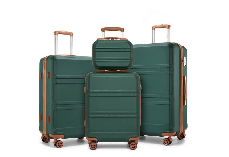 KONO Hartschalen-Trolley mit TSA-Schloss - Reisekoffer und Rollkoffer in einem von KONO