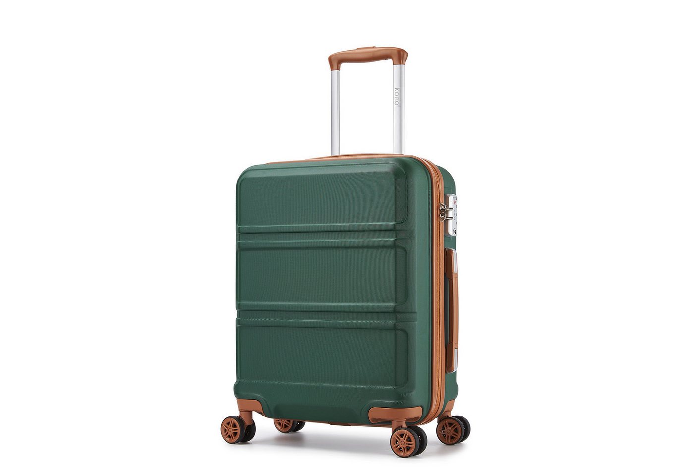 KONO Hartschalen-Trolley mit TSA-Schloss - Reisekoffer und Rollkoffer in einem von KONO