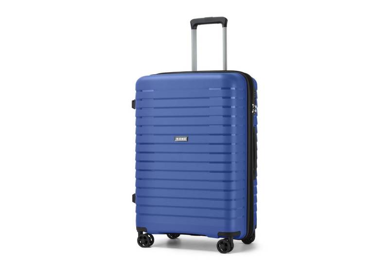 KONO Koffer Hardschale-Kabinentrolley aus Kratzfestem PP mit Becherhalter von KONO