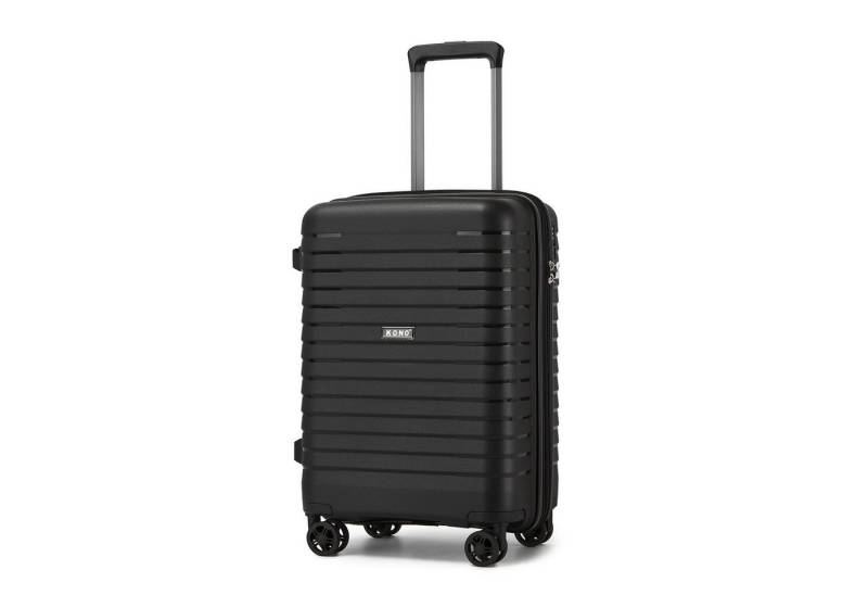 KONO Koffer Hardschale-Kabinentrolley aus Kratzfestem PP mit Becherhalter von KONO