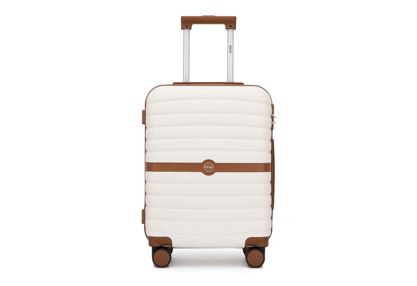 KONO Koffer Leichter PP-Reisekoffer mit 4 multidirektionalen Rollen & TSA-Schloss von KONO