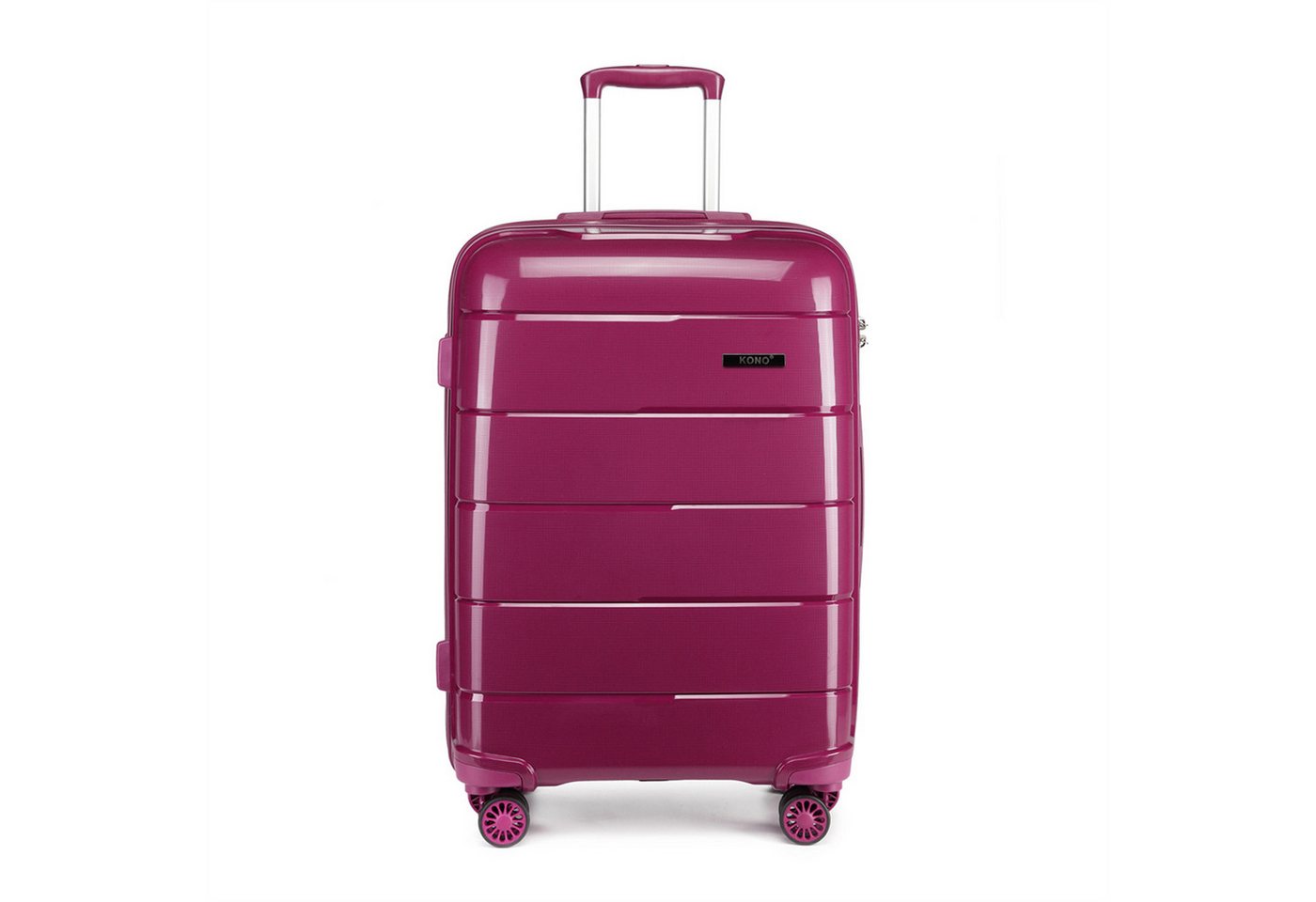KONO Koffer Trolley mit 4 Rollen Polypropylen Ideal für Business & Schule von KONO