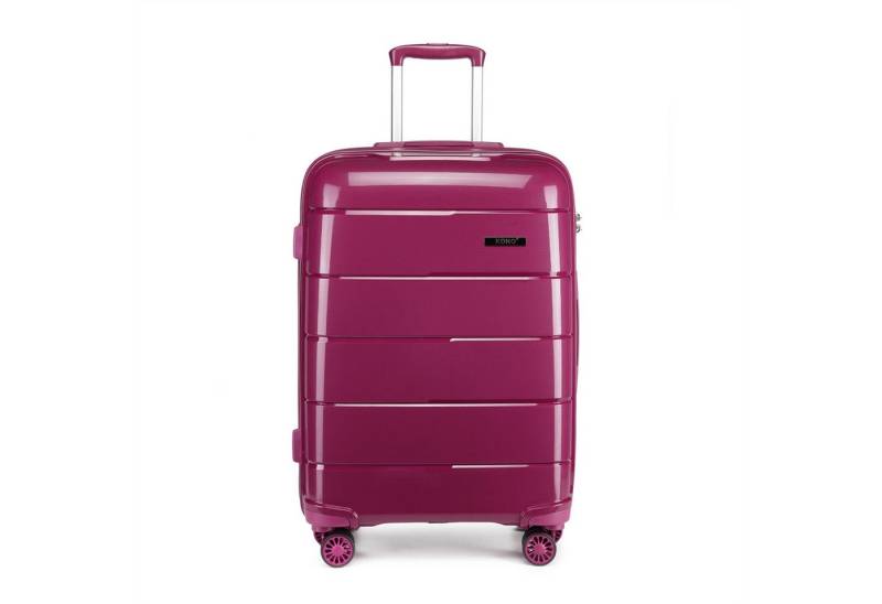 KONO Koffer Trolley mit 4 Rollen Polypropylen Ideal für Business & Schule von KONO