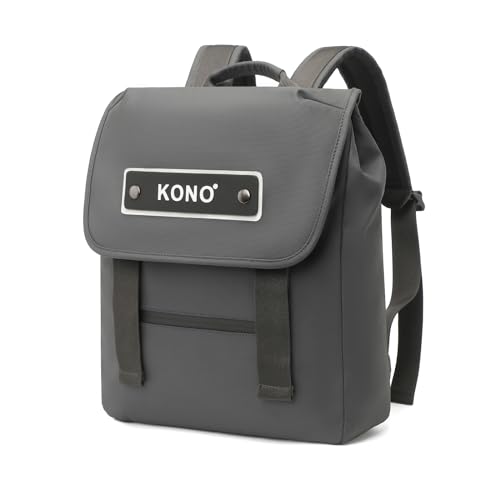 KONO Rucksack Damen Groß Handgepäck Herren 15.6 Zoll Laptop Rucksack Schulrucksack Teenager Unisex Rolltop Rucksack Wasserdichter Tagesrucksack Anti Diebstahl Tasche für Schule von KONO