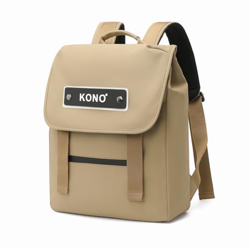 KONO Rucksack Damen Groß Handgepäck Herren 15.6 Zoll Laptop Rucksack Schulrucksack Teenager Unisex Rolltop Rucksack Wasserdichter Tagesrucksack Anti Diebstahl Tasche für Schule von KONO