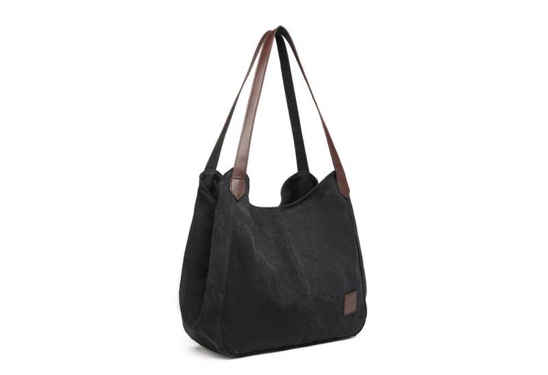 KONO Schultertasche Vintage Handtasche Damen Canvas Schultertasche von KONO