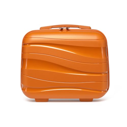 Kono Kosmetikkoffer Beautycase Damen 100% PP Schminkkoffer (Orange) von KONO