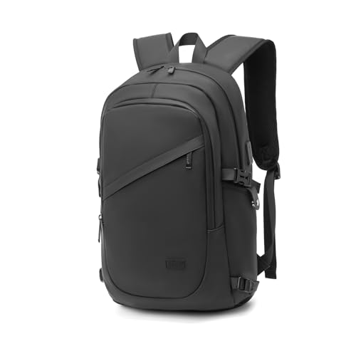 Kono Laptop-Rucksack, Diebstahlschutz, Reise, Business, Computer-Rucksack, Arbeitstasche mit USB-Ladeanschluss, leichte Laptoptasche, wasserabweisend, College-Schulrucksack, Tasche für Damen und von KONO