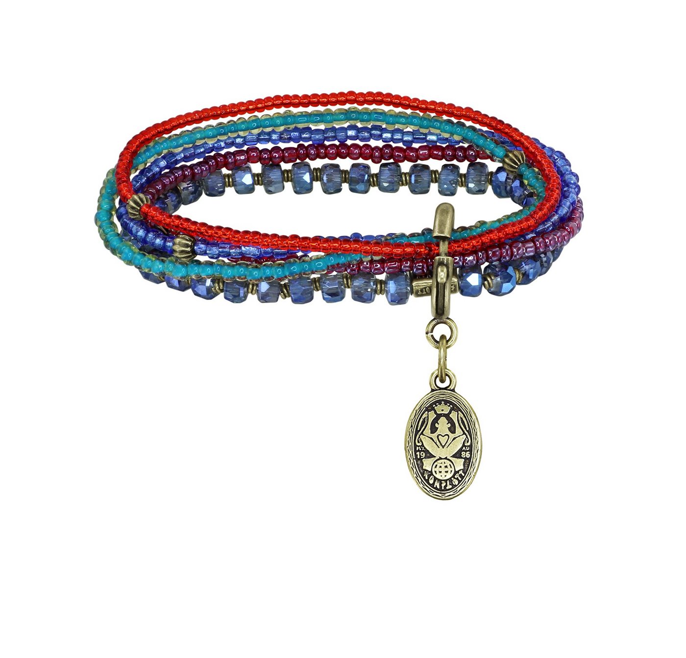KONPLOTT Armband KONPLOTT Armband Petit Glamour d´Afrique antik Messing multi von KONPLOTT