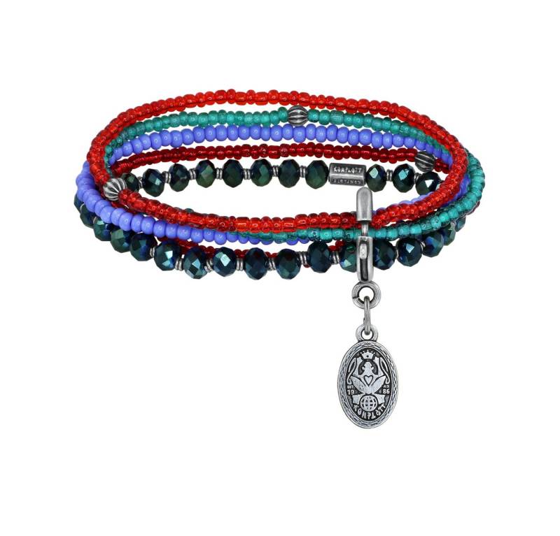 KONPLOTT Armband KONPLOTT Armband Petit Glamour d´Afrique antik Silber blau grün rot von KONPLOTT