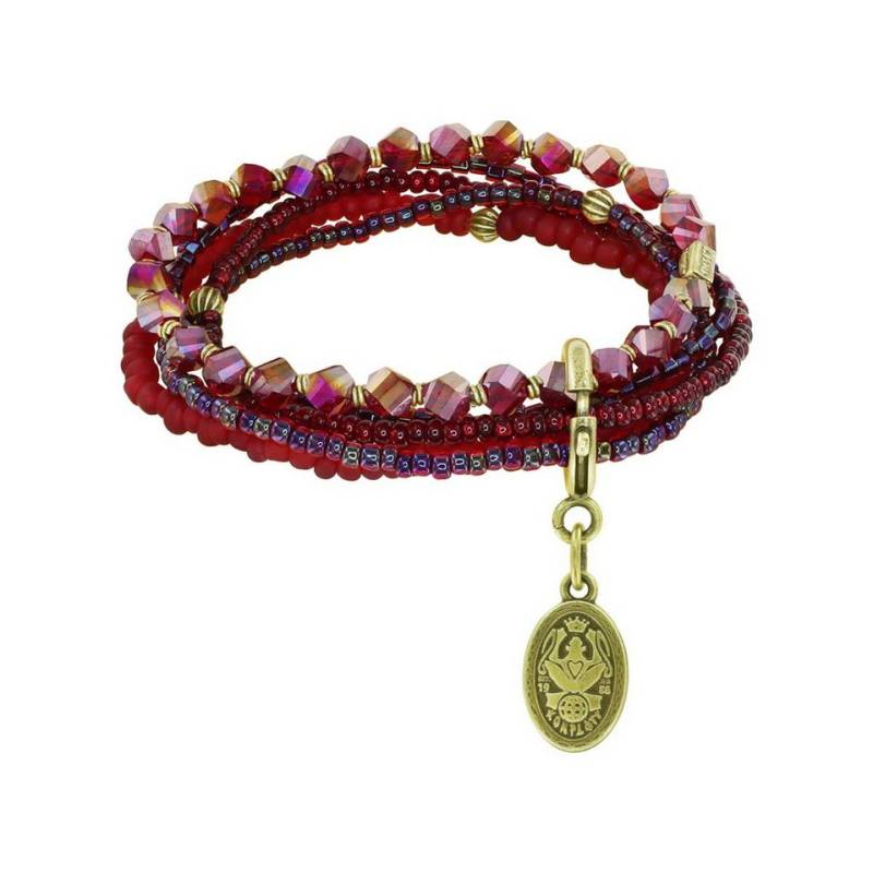 KONPLOTT Armband KONPLOTT Armband Petit Glamour d´Afrique rot antik Messing von KONPLOTT