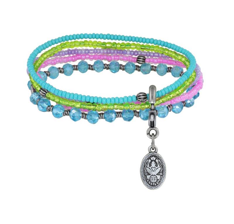 KONPLOTT Armband KONPLOTT Armband elastisch Petit Glamour d´Afrique antik Silber multi von KONPLOTT