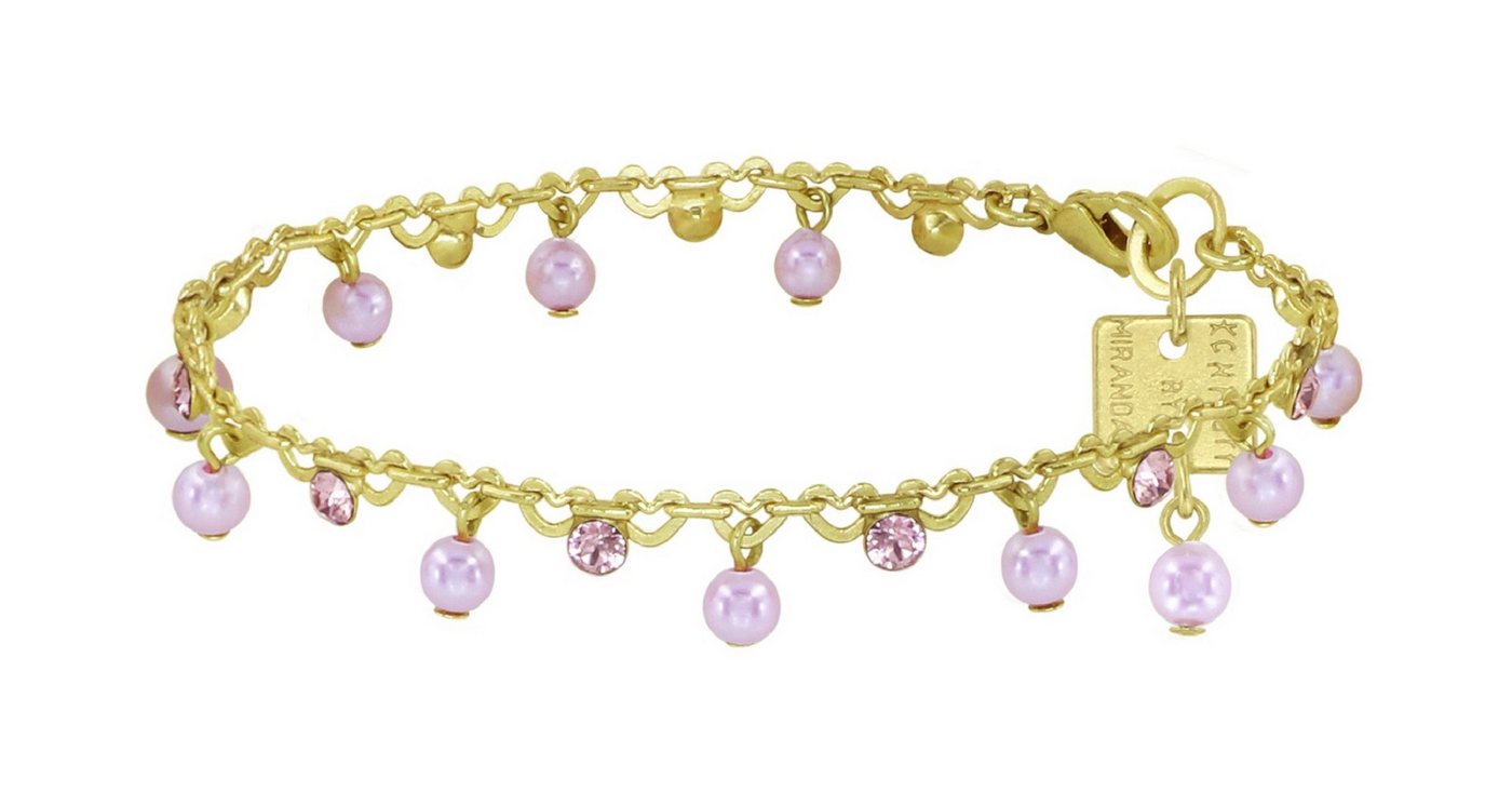 KONPLOTT Bettelarmband Konplott: Armband Pearl Shadow shinny brass von KONPLOTT