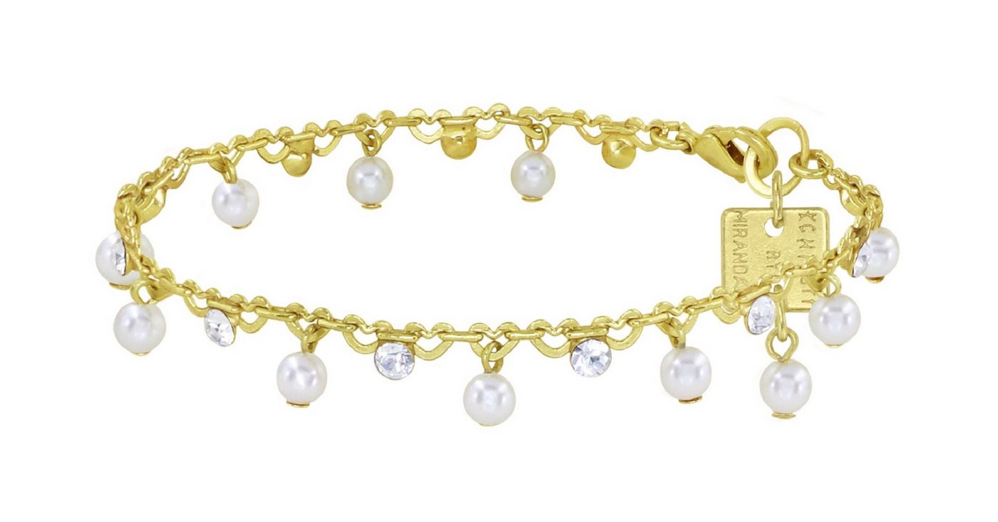 KONPLOTT Bettelarmband Konplott: Armband Pearl Shadow shinny brass von KONPLOTT