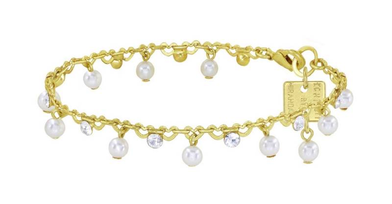 KONPLOTT Bettelarmband Konplott: Armband Pearl Shadow shinny brass von KONPLOTT
