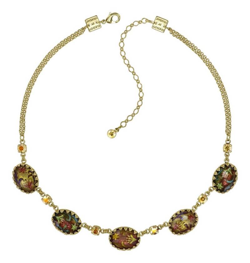 KONPLOTT Collier KONPLOTT Halskette Collier Chinoiserie braun antik Messing glänzend von KONPLOTT