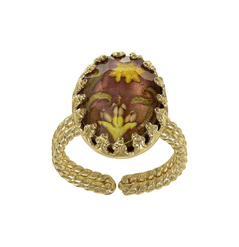 KONPLOTT Fingerring KONPLOTT Ring Chinoiserie braun antik Messing glänzend Fingerring von KONPLOTT