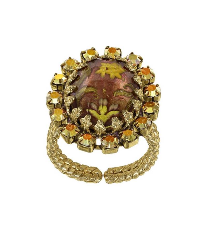 KONPLOTT Fingerring KONPLOTT Ring Chinoiserie braun antik Messing glänzend Fingerring von KONPLOTT