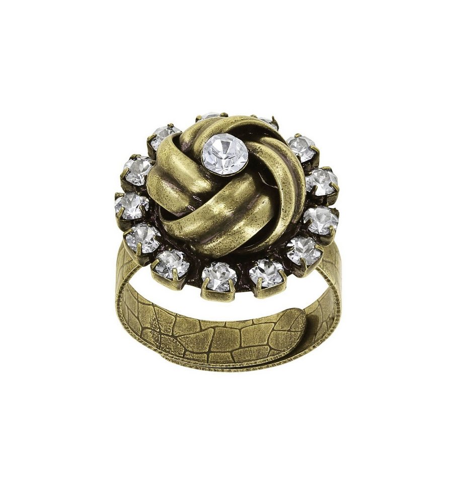 KONPLOTT Fingerring KONPLOTT Ring Chinoiserie weiß antik Messing glänzend Fingerring von KONPLOTT