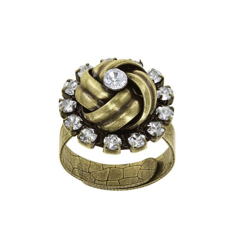 KONPLOTT Fingerring KONPLOTT Ring Chinoiserie weiß antik Messing glänzend Fingerring von KONPLOTT