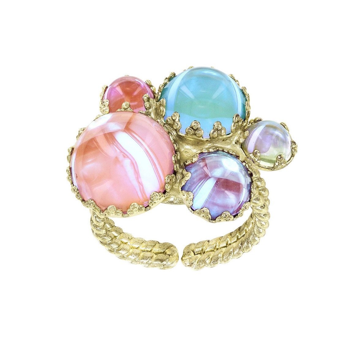 KONPLOTT Fingerring Konplott: Ring Honey Drops in Space von KONPLOTT