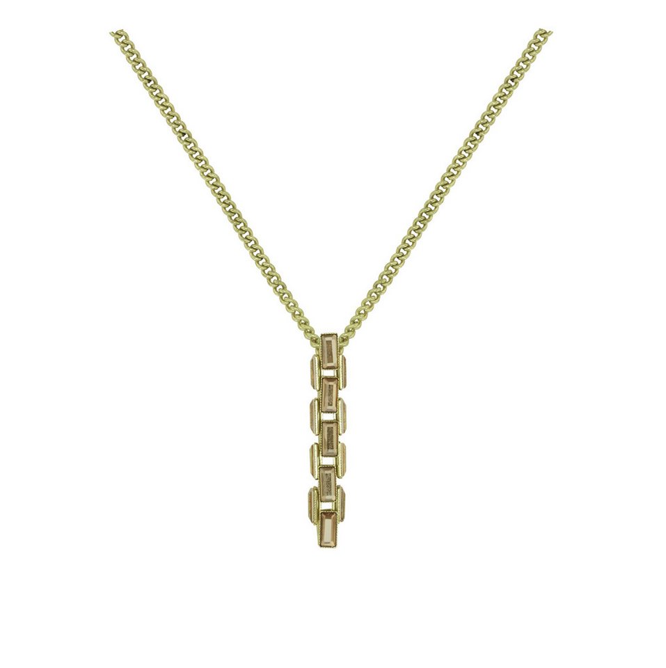 KONPLOTT Kette mit Anhänger KONPLOTT Halskette Industrial Snake antik Messing beige shiny von KONPLOTT