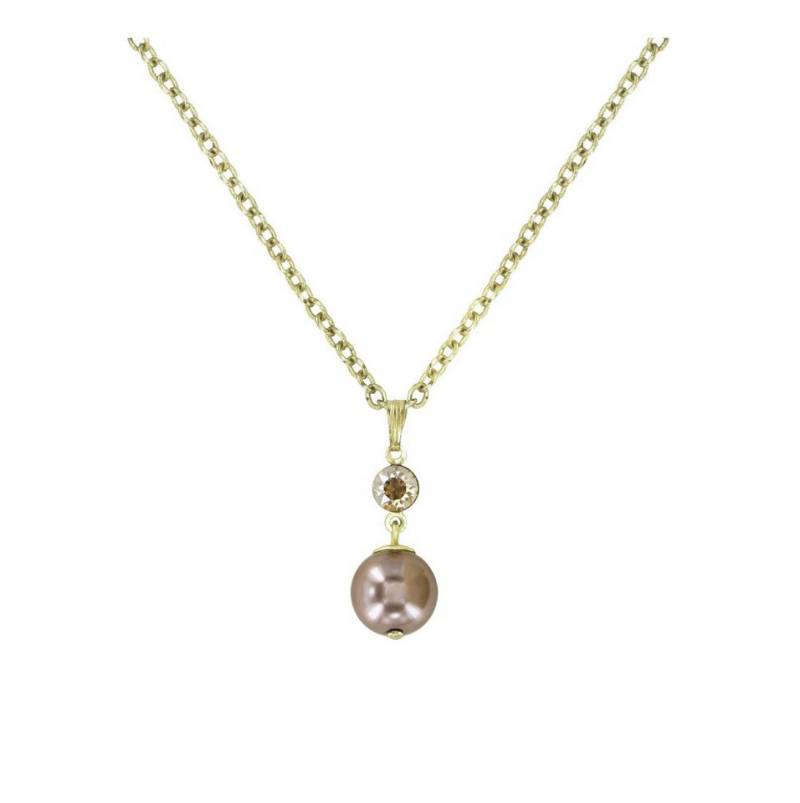 KONPLOTT Kette mit Anhänger Konplott: Kette/Anhänger Pearl Shadow shinny brass von KONPLOTT