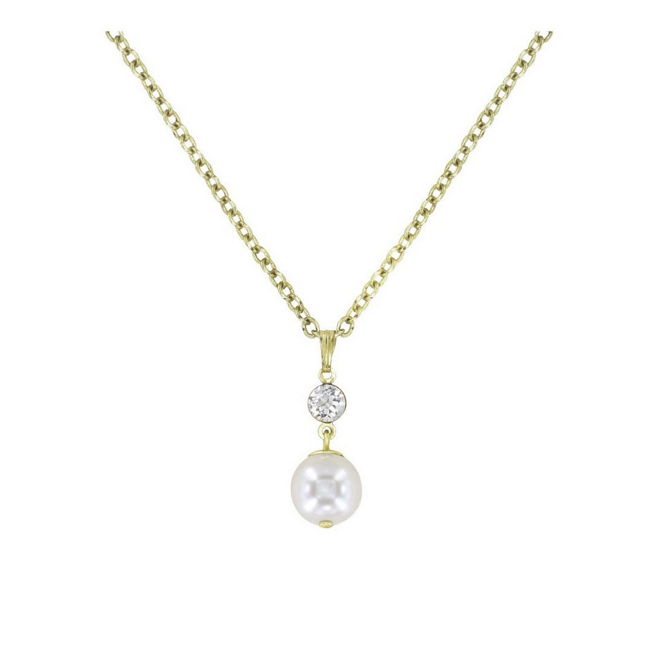 KONPLOTT Kette mit Anhänger Konplott: Kette/Anhänger Pearl Shadow shinny brass von KONPLOTT