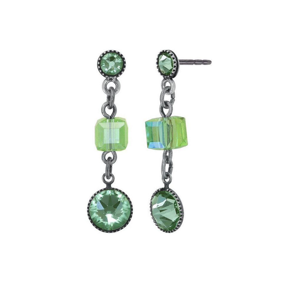 KONPLOTT Paar Ohrstecker Konplott: pendelnde Ohrstecker Cubes - long von KONPLOTT