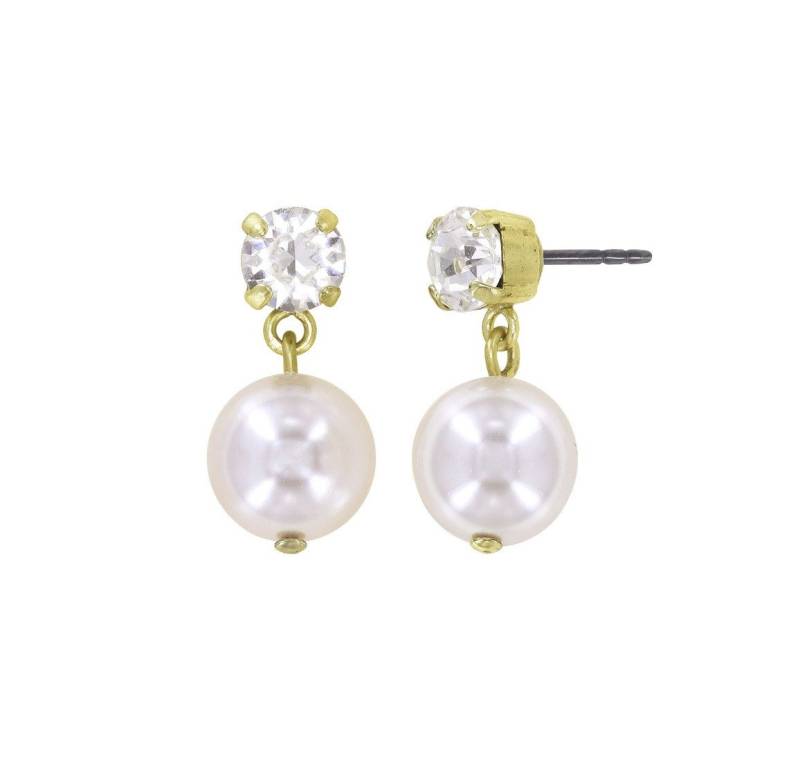 KONPLOTT Paar Ohrstecker Konplott: pendelnde Ohrstecker Pearl-Shadow shinny brass von KONPLOTT