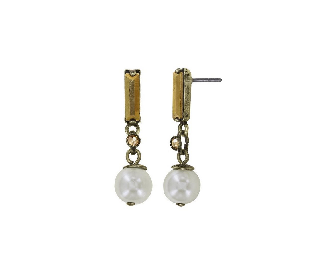 KONPLOTT Paar Ohrstecker Konplott: pendelnde Ohrstecker Spikes and Pearls - small von KONPLOTT