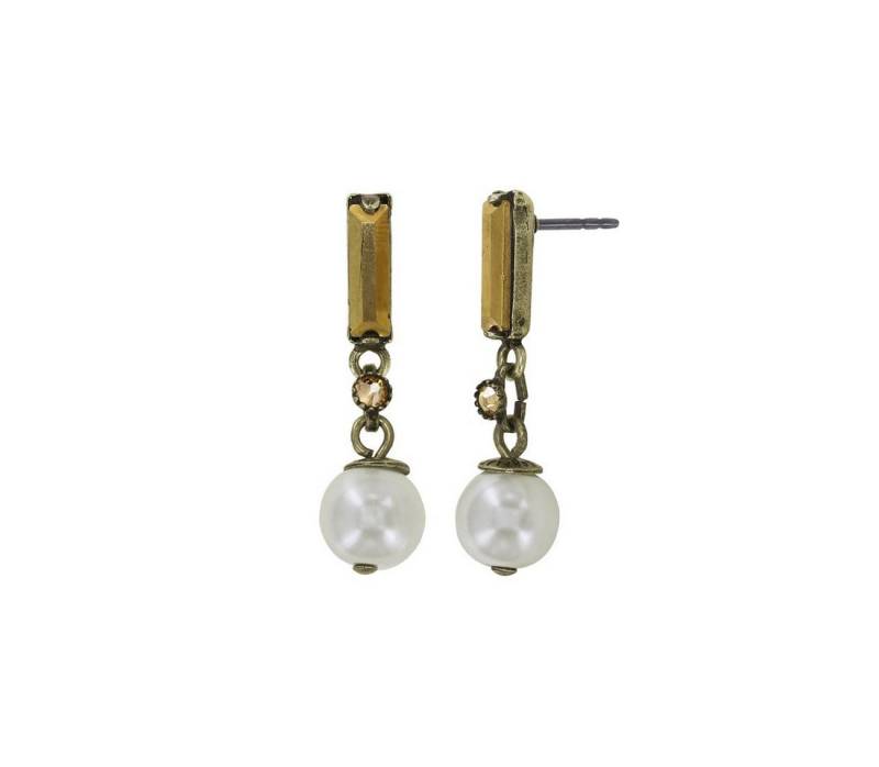 KONPLOTT Paar Ohrstecker Konplott: pendelnde Ohrstecker Spikes and Pearls - small von KONPLOTT