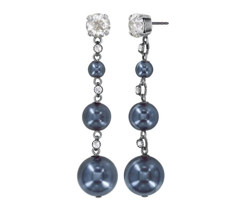 KONPLOTT Paar Ohrstecker Konplott: pendelnde Ohrstecker Spikes and Pearls - very long von KONPLOTT