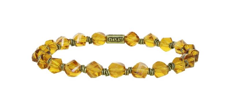 KONPLOTT Perlenarmband Konplott: Armband Petit Glamour d´Afrique solo - Kristall (einteilig, einteilig), dehnbares Nylonband, Kristallkugeln im Barock-Stil von KONPLOTT