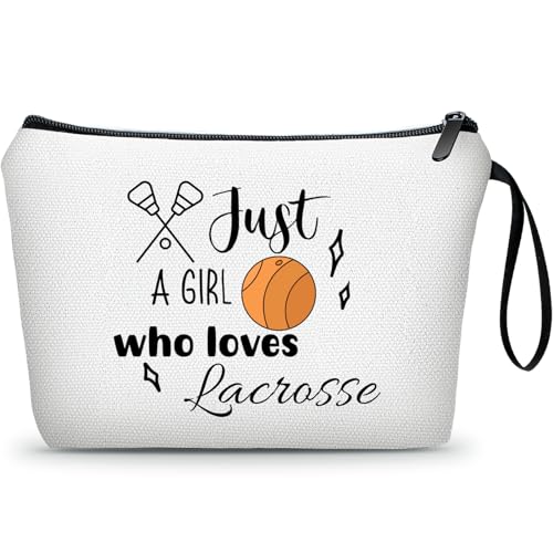 KONSOM Lacrosse Geschenke für Mädchen, Geschenke für Töchter, Übungsgeschenke für Frauen, Geburtstagsgeschenke, einzigartige Lacrosse-Make-up-Tasche für Lacrosse-Mamitglieder, lustige Geschenke für von KONSOM