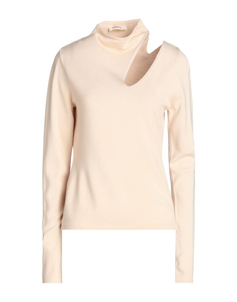 KONTATTO Rollkragenpullover Damen Beige von KONTATTO