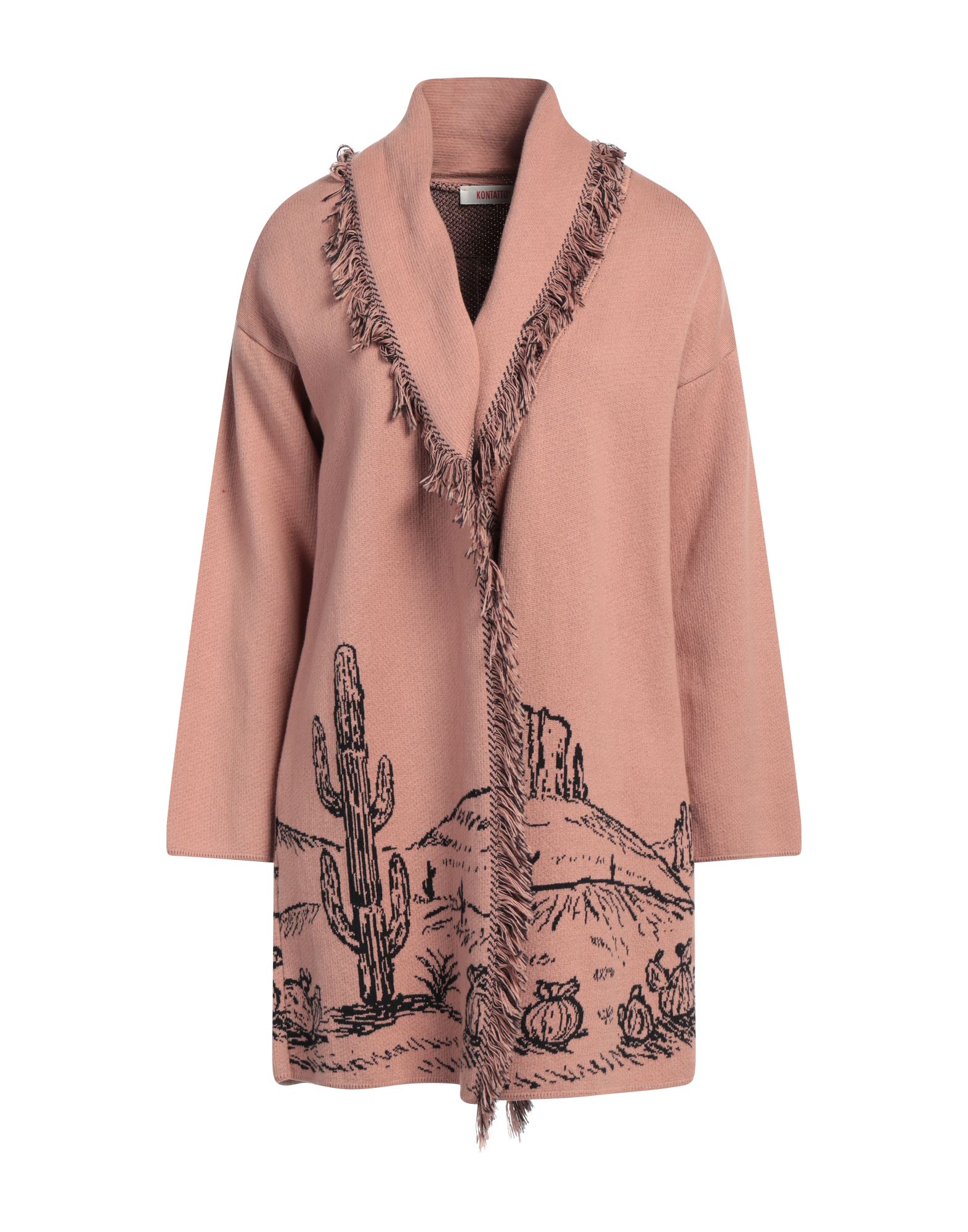 KONTATTO Strickjacke Damen Hellbraun von KONTATTO