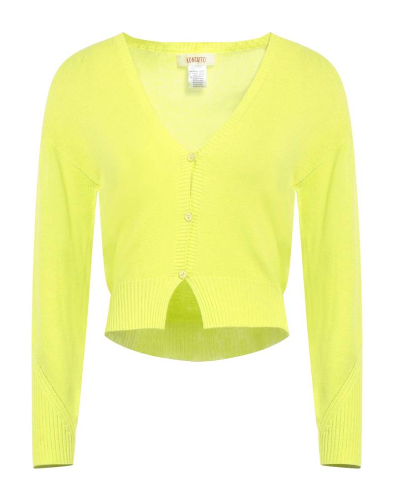 KONTATTO Strickjacke Damen Limettengrün von KONTATTO