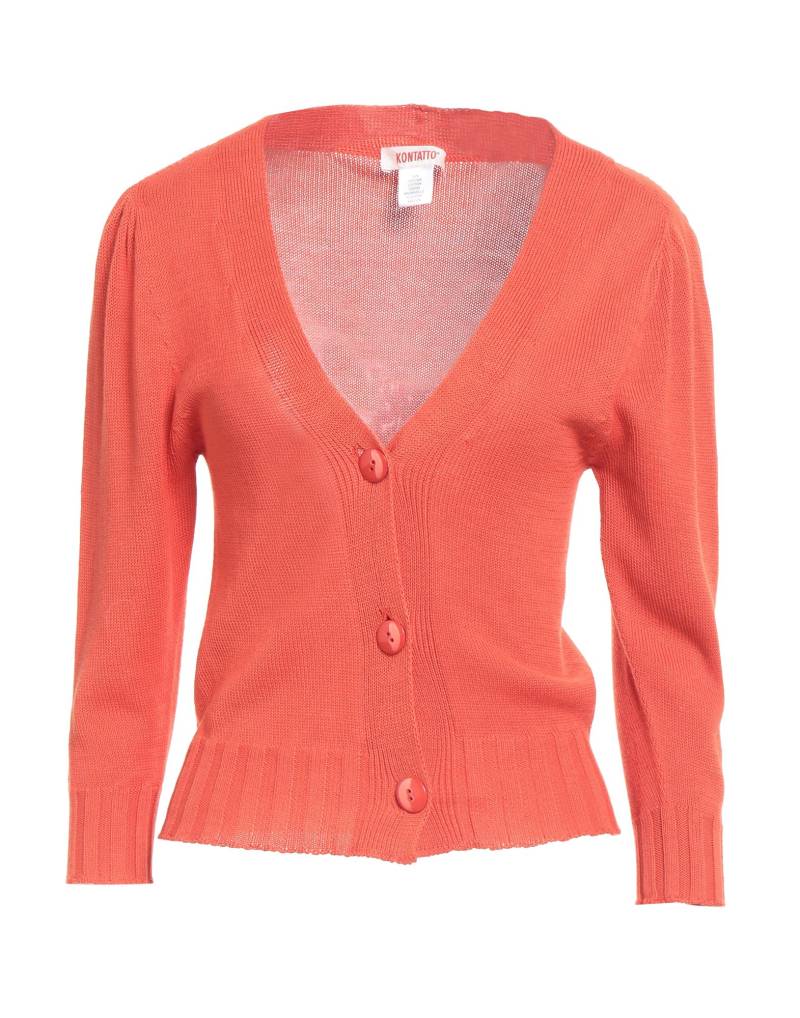 KONTATTO Strickjacke Damen Tomatenrot von KONTATTO