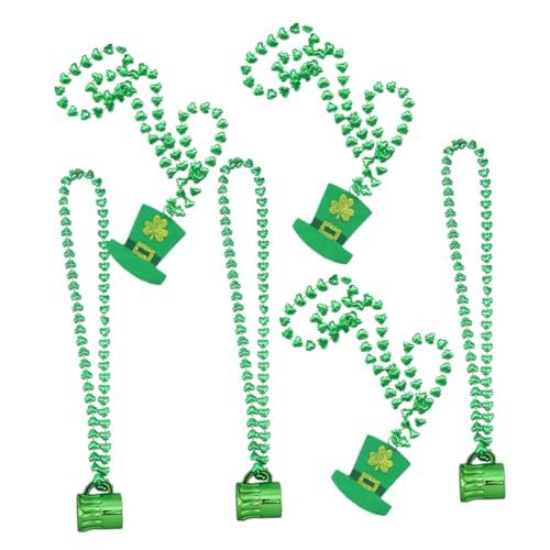 KONTONTY 1satz Teiliges Grünes Saint Patrick's Day Zubehör Hochwertige Halskette Und Bead Charms Für Kostümpartys Und Feierlichkeiten Geeignet Für Erwachsene von KONTONTY