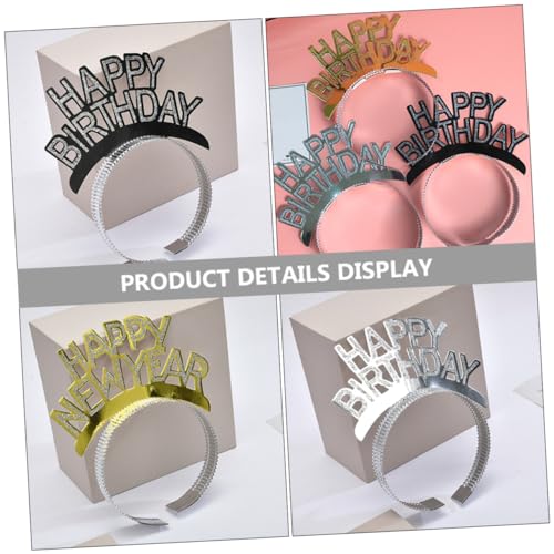 KONTONTY 12 Stück Teiliges Year Party Stirnband Leichtes Bruchfestes Haarschmuck Accessoire für Erwachsene Komfortabel zu Tragen für Silvester und Jahreswechsel Feiern von KONTONTY